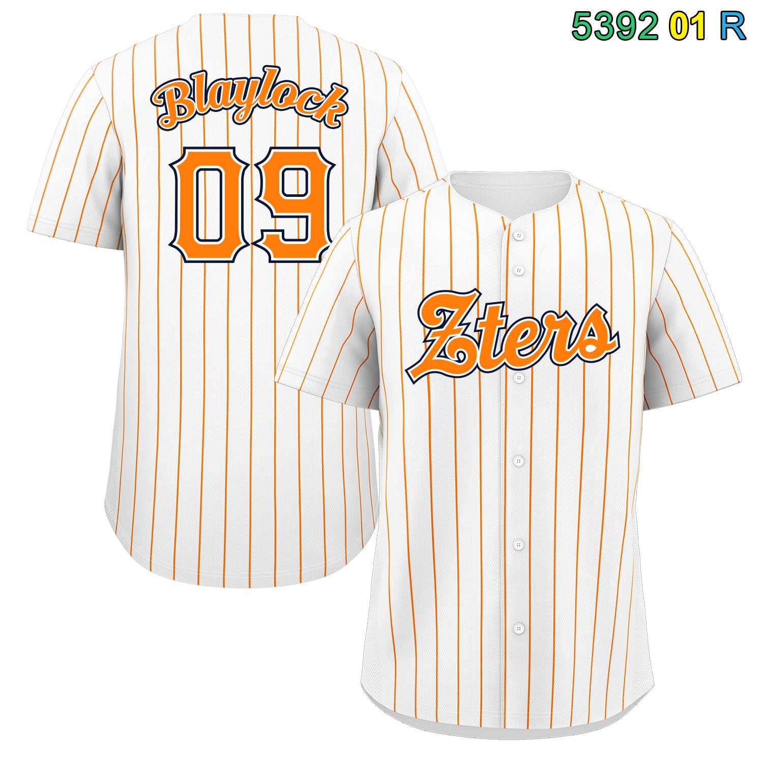 Custom Orange White Classic Style Authentic Baseball Jersey For Terrika