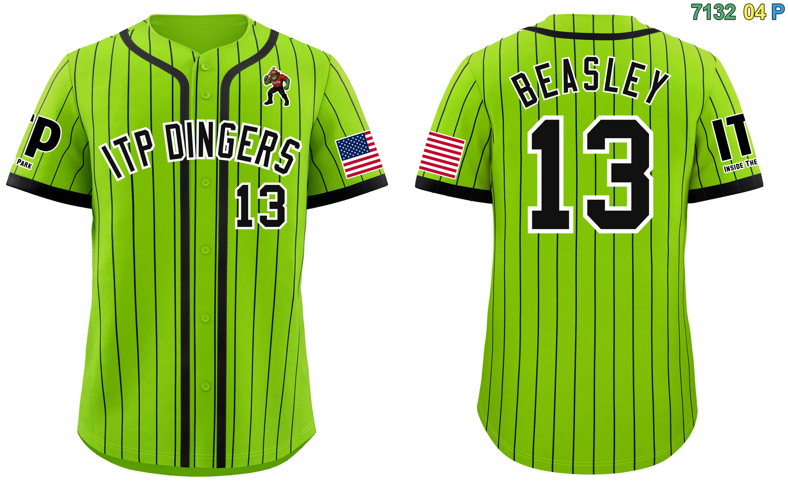 Fans-Made |Custom Black Neon Green Stripe Fashion Design Full ButtonBaseball Jersey¨C Available for Reorder