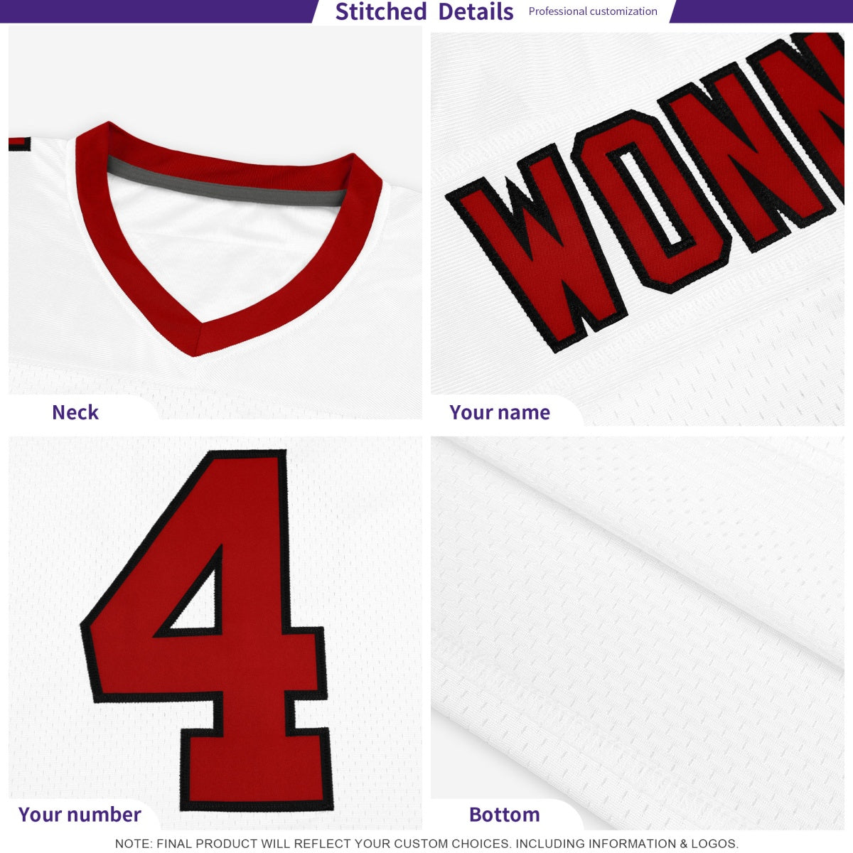 Custom White Light Pink Graffiti Pattern Chains Football Jersey| KXKSHOP