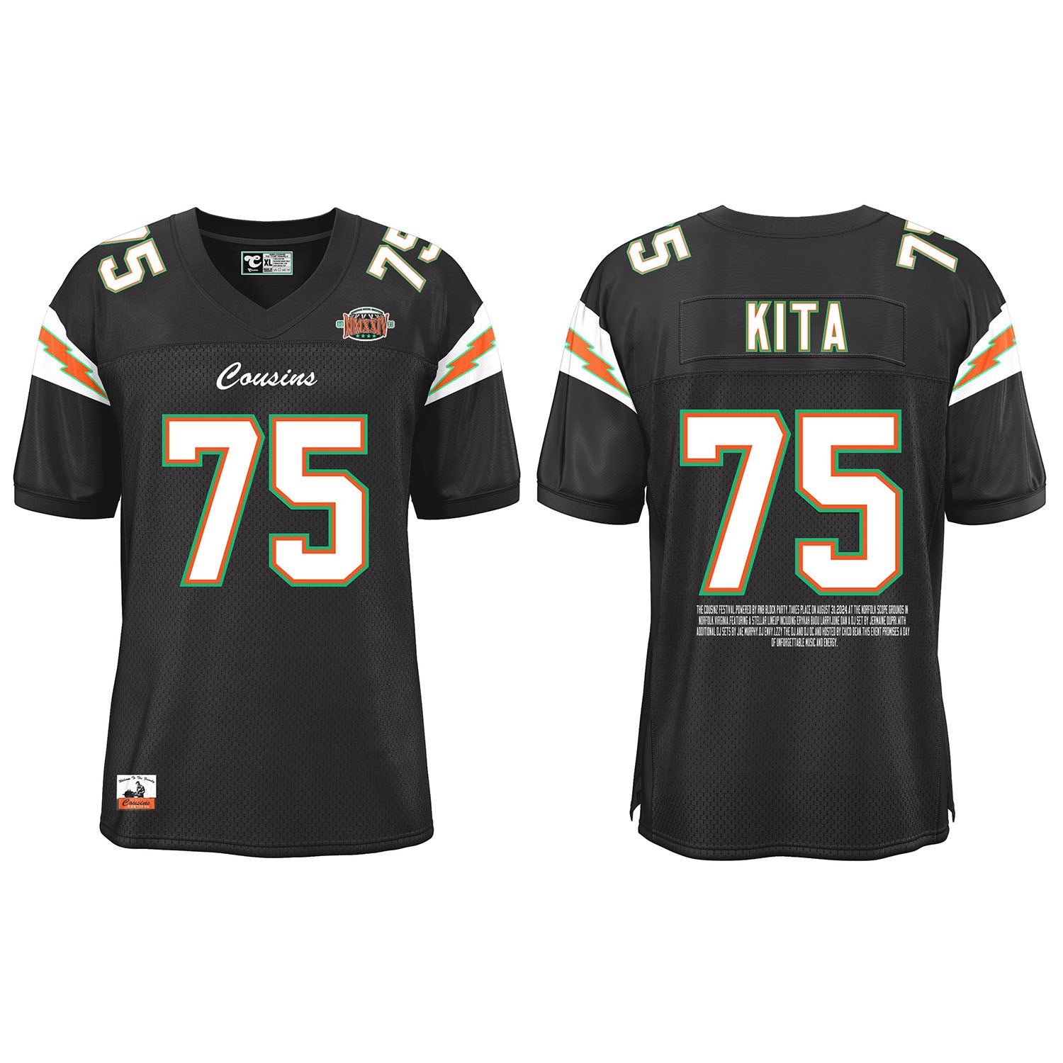 Custom #75 Football Jersey