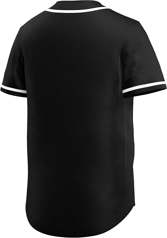 Black Gray-White Classic Style Authentic Baseball Jersey For Men