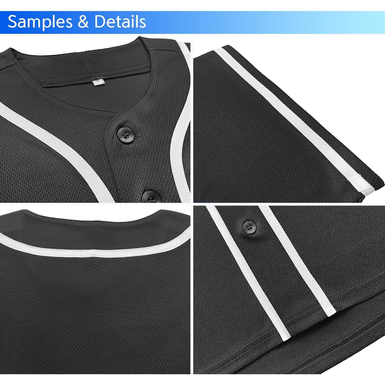 Black Gray-White Classic Style Authentic Baseball Jersey For Men