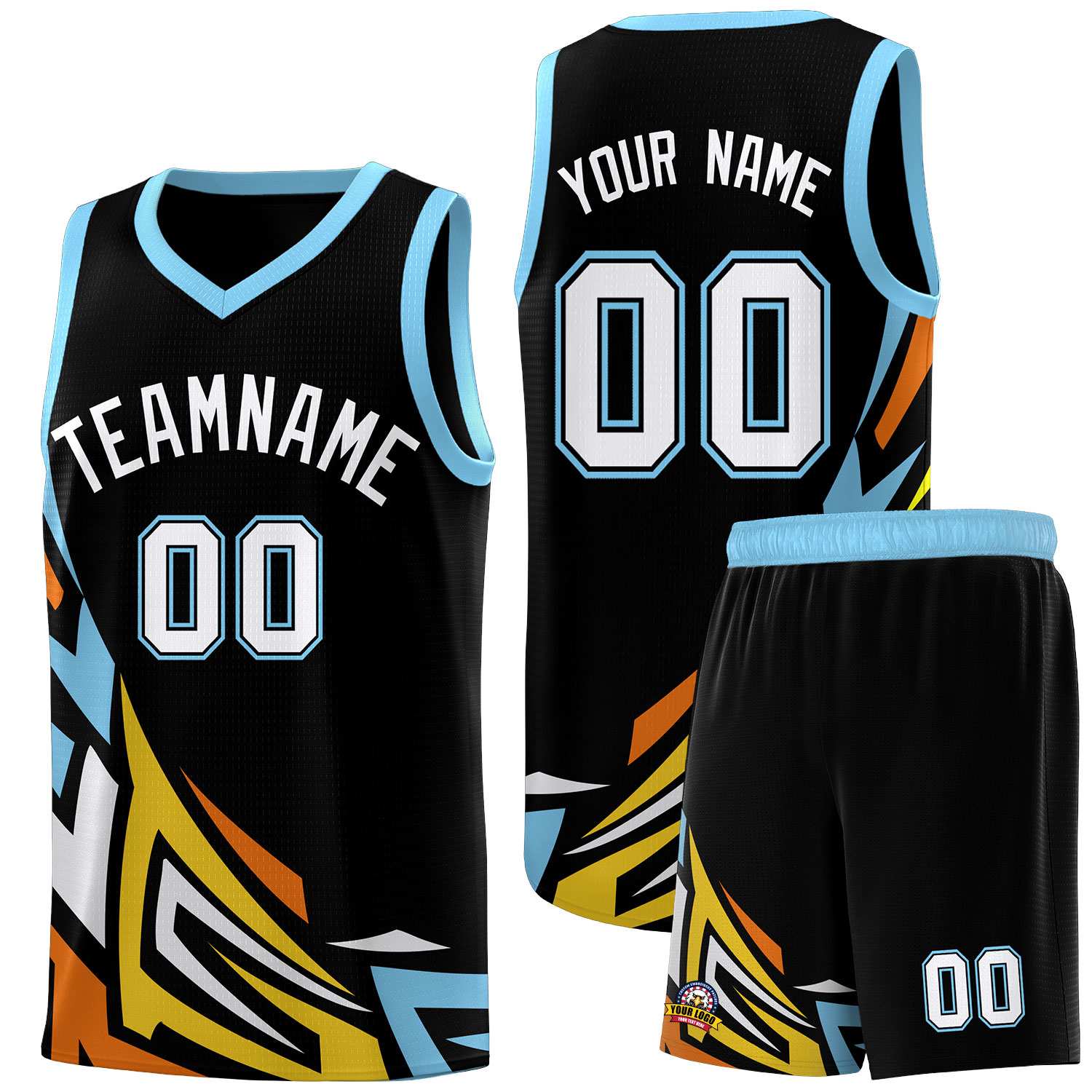Custom Black Gradient Graffiti Pattern Sports Uniform Basketball Jersey