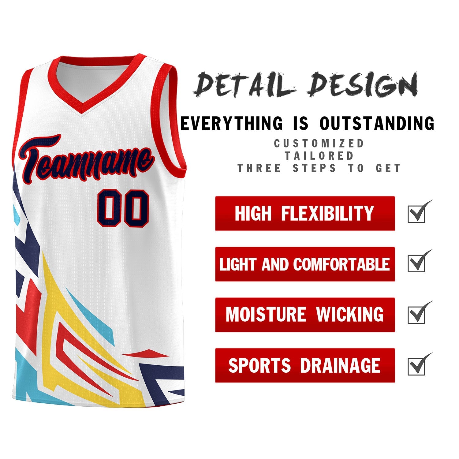 Custom White Gradient Graffiti Pattern Sports Uniform Basketball Jersey