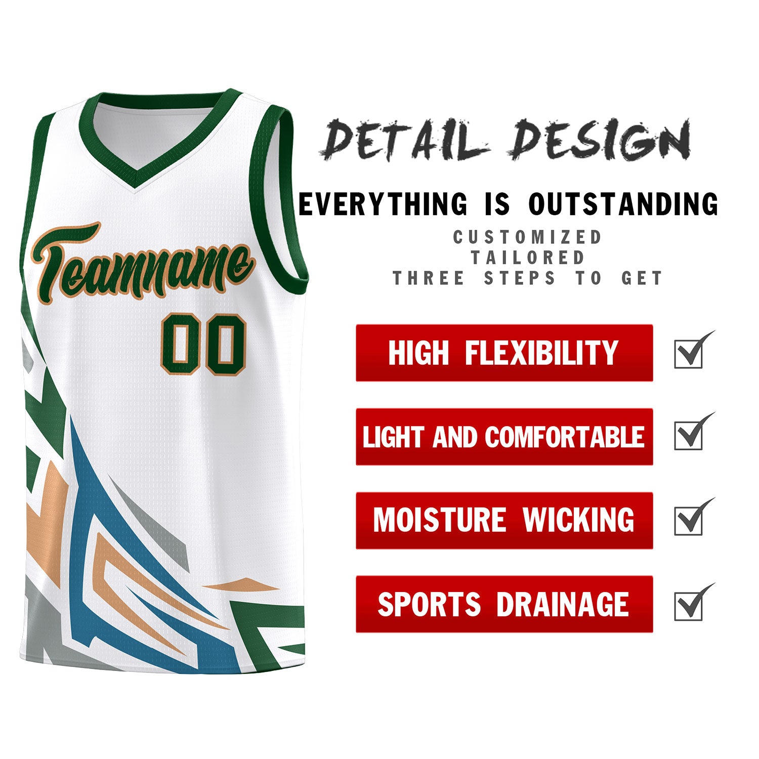 Custom White Gradient Graffiti Pattern Sports Uniform Basketball Jersey
