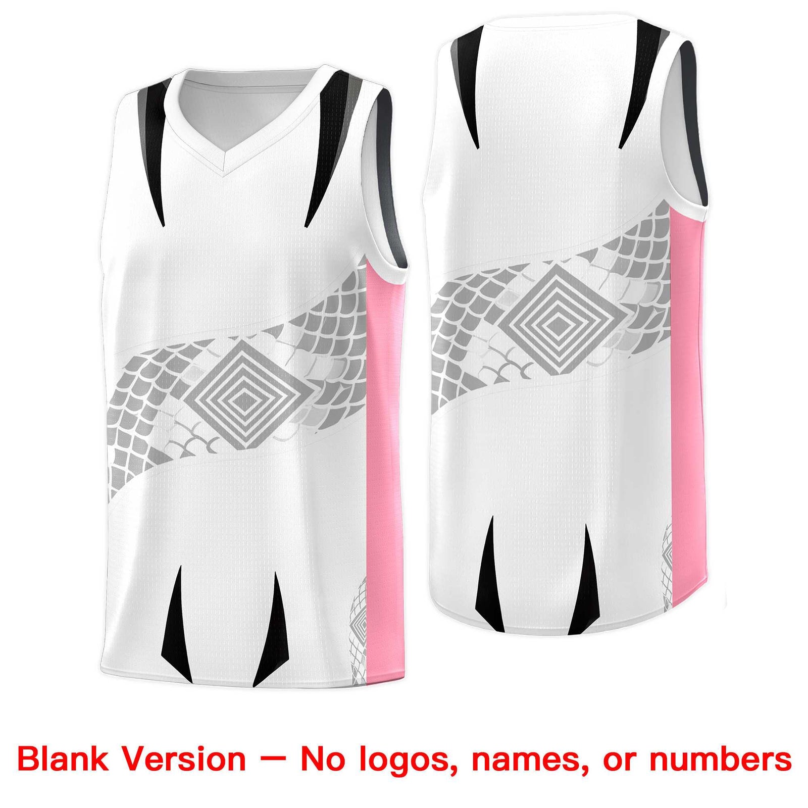 Custom White Black Snake Scale Venomous Fang for Leagues Graffiti Pattern Basketball Suit Jersey