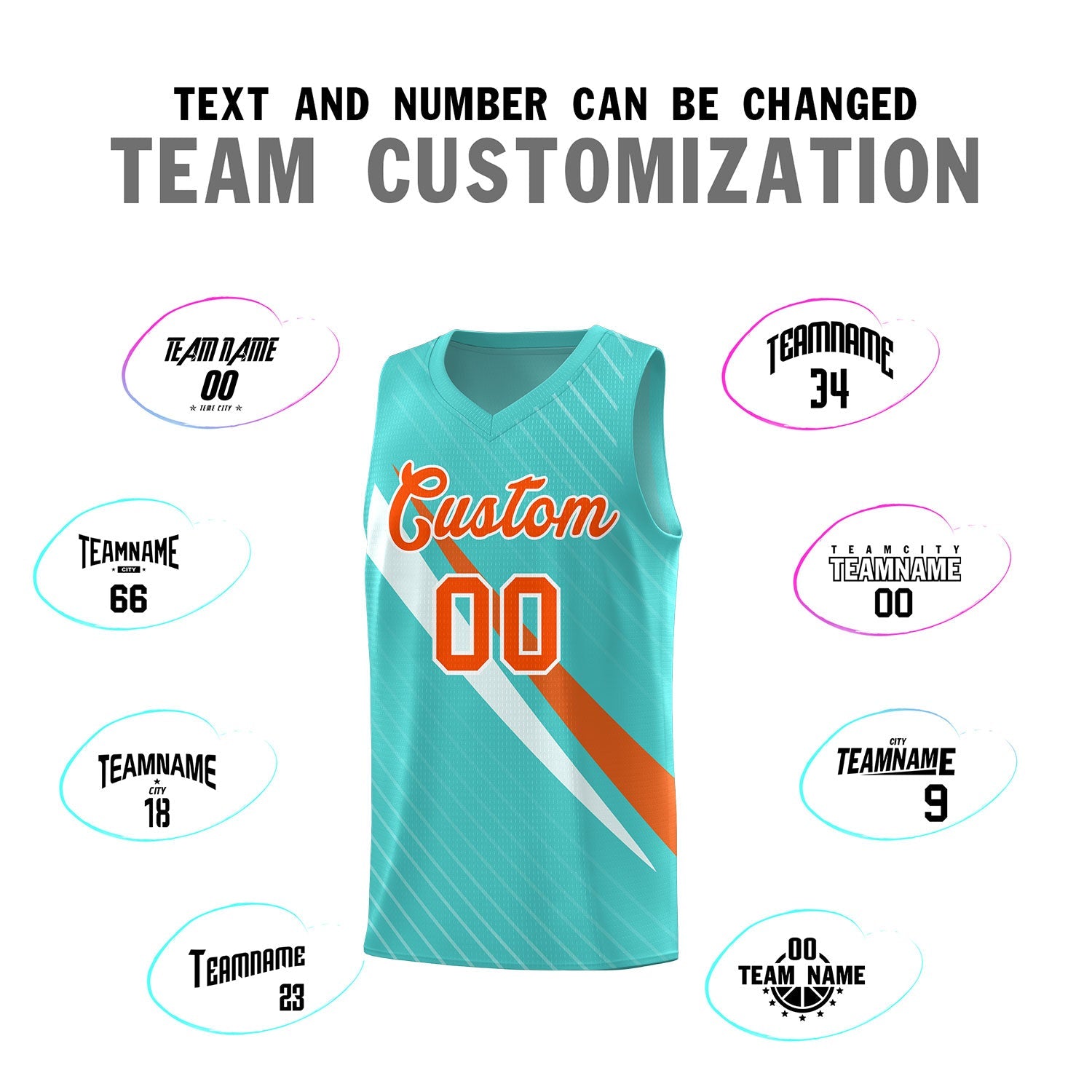 Custom Bright Green Diagonal Pinstripe Pattern Color Block Sports Uniform Basketball Jersey