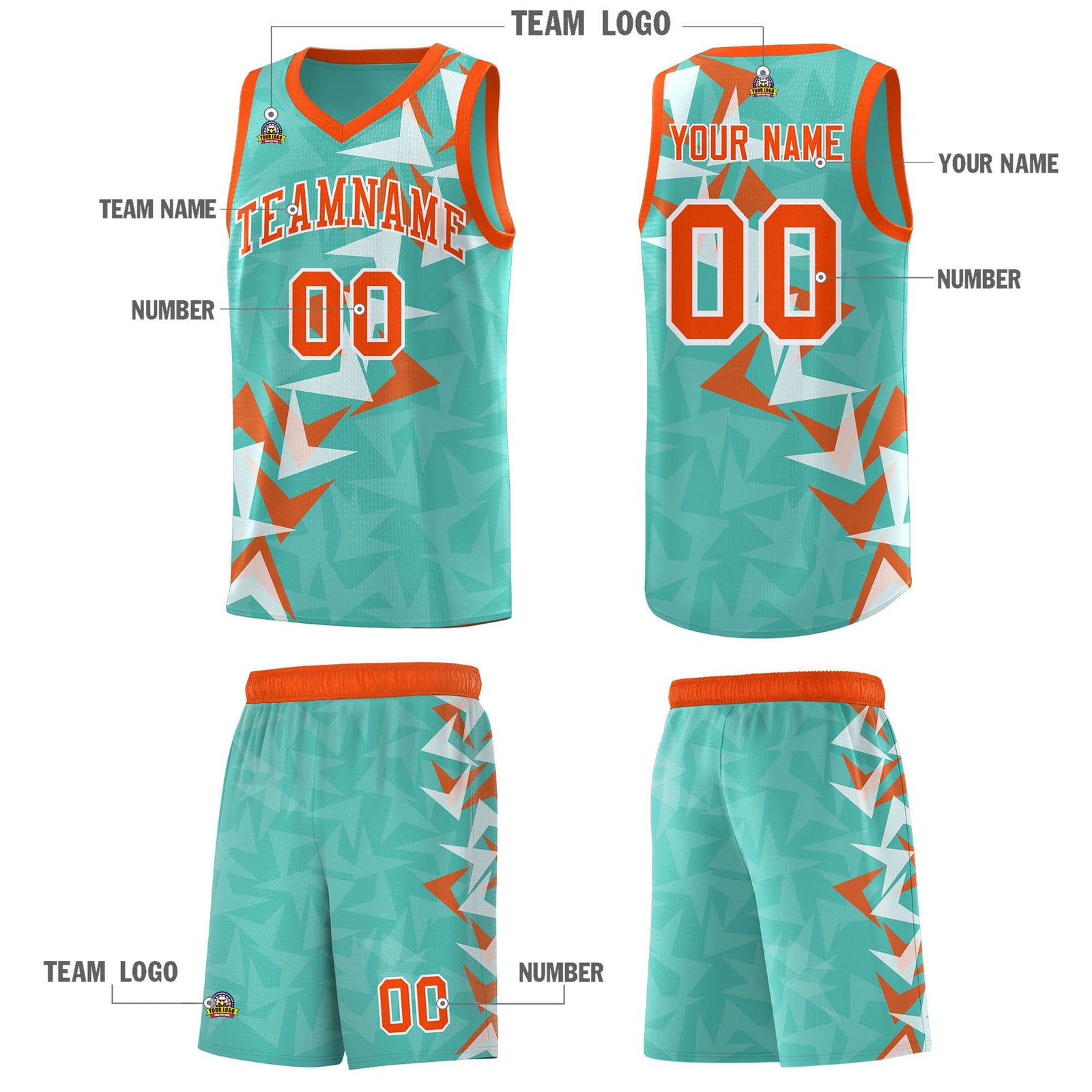 Custom Bright Green Boomerang Pattern Sets Basketball Jersey