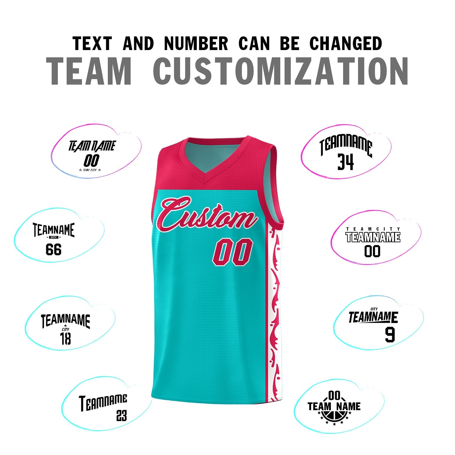 Custom Bright Green Side Pattern Sports Uniform Basketball Jersey