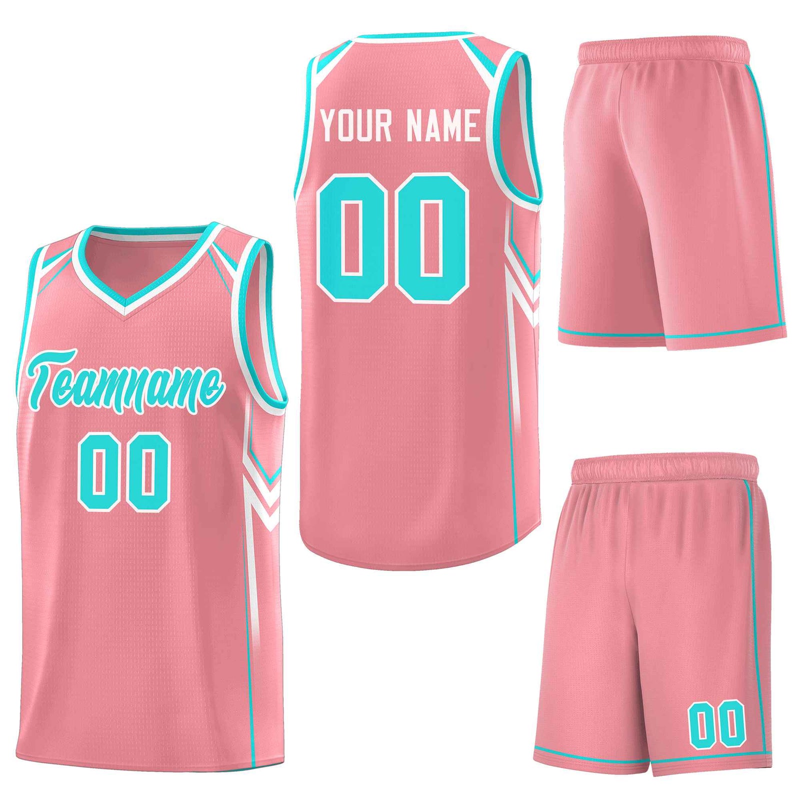 Custom Light Pink Arrow Graffiti Pattern Sports Uniform Basketball Jersey