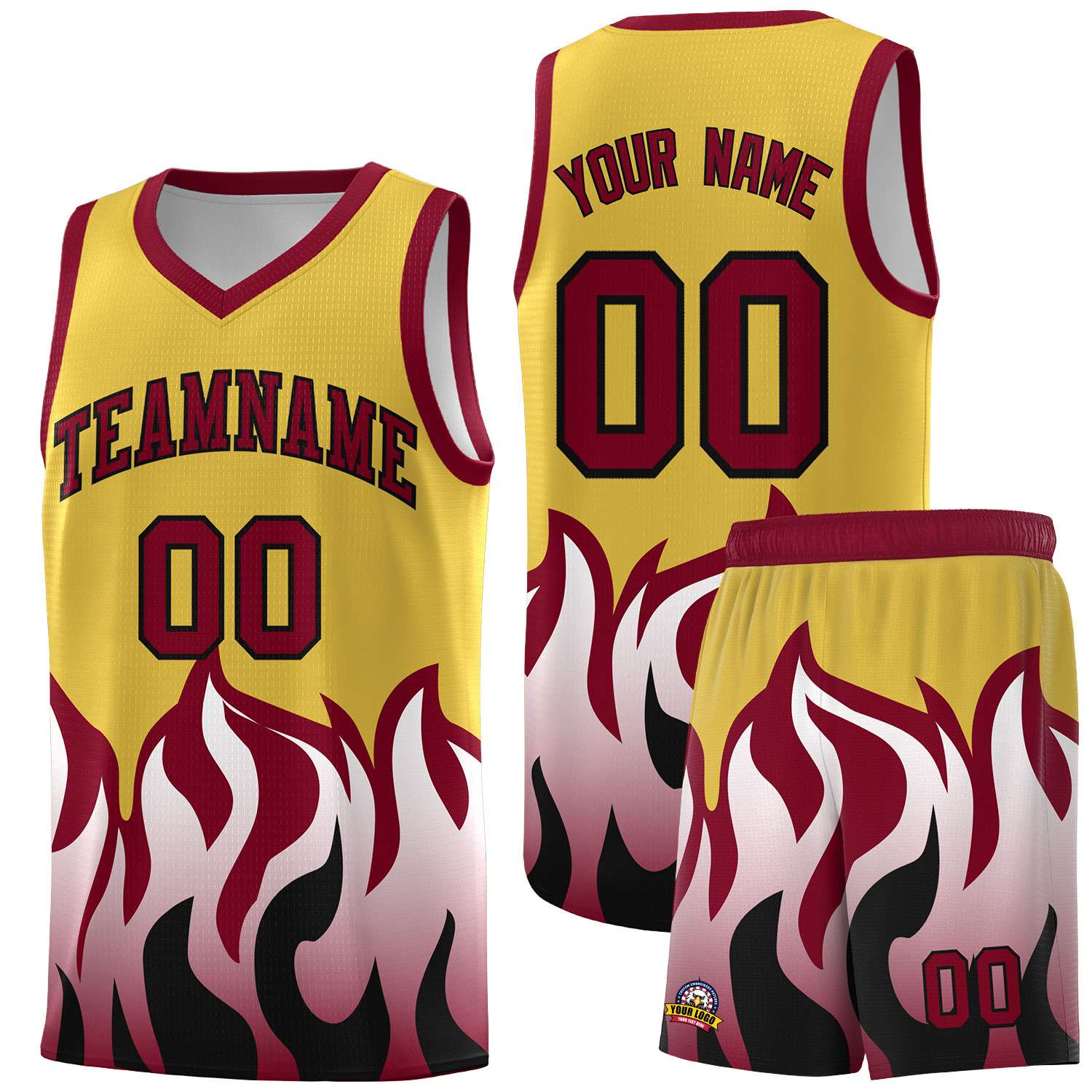 Custom Purple Crimson Hem Flame Pattern Fashion Sports Uniform Basketball jersey