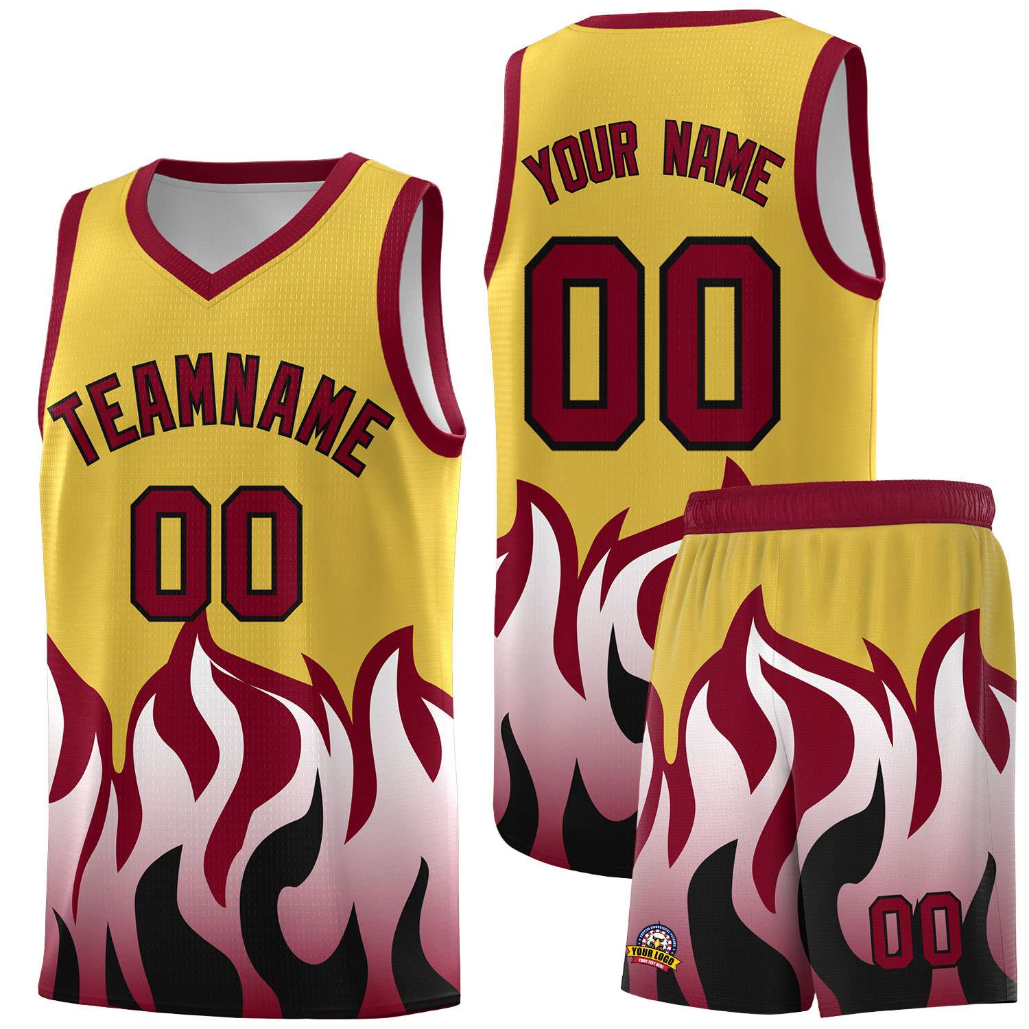 Custom Purple Crimson Hem Flame Pattern Fashion Sports Uniform Basketball jersey