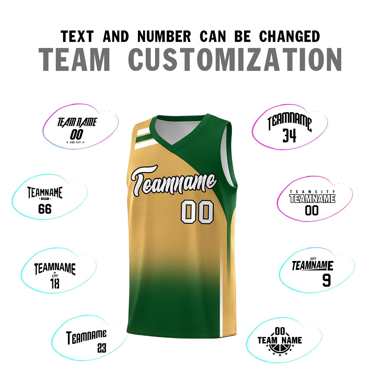 Custom Buckskin Brown Teal Gradient Fashion Sets Sports Uniform Basketball Jersey