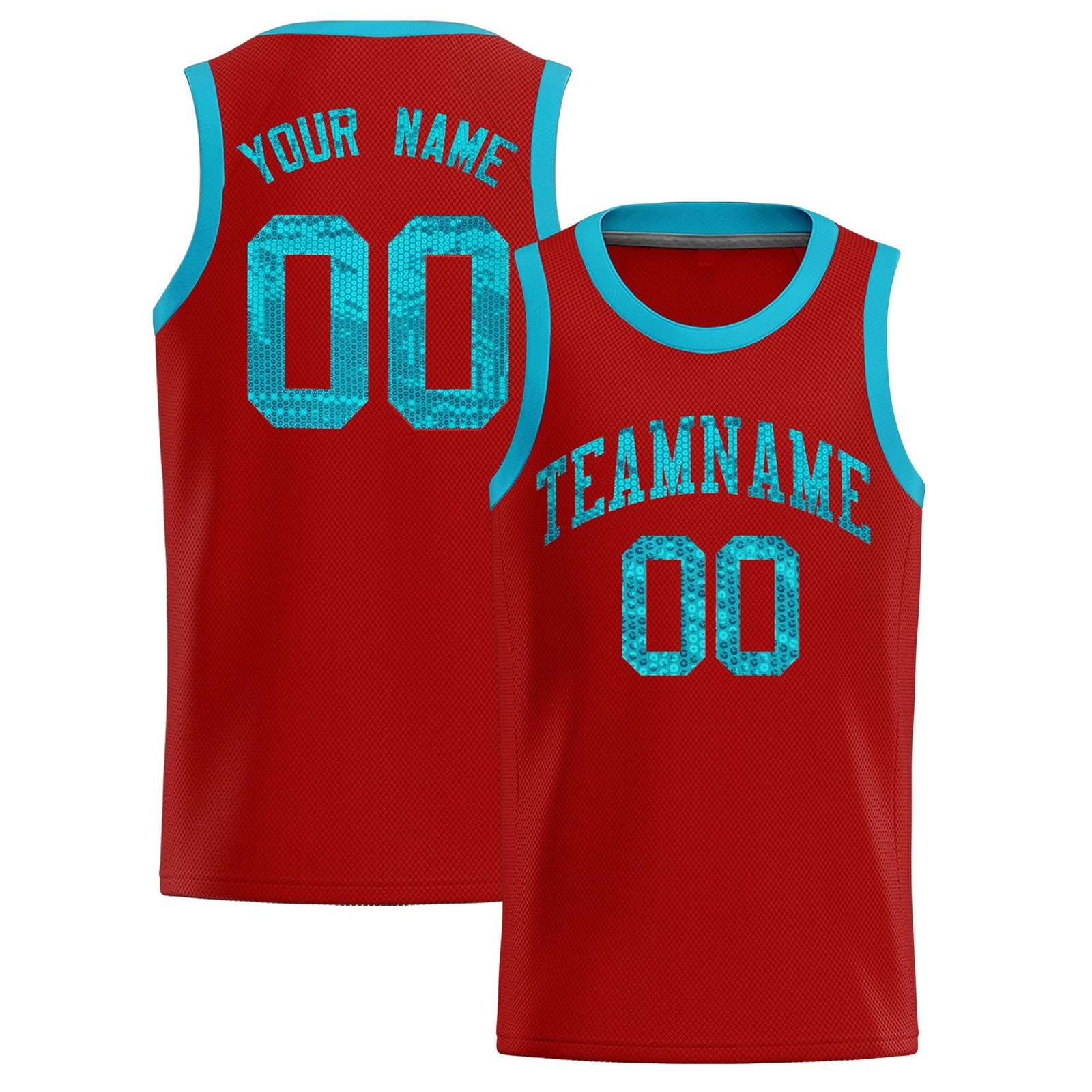 Custom Orange Sequined Tops Athletic Basketball Jersey