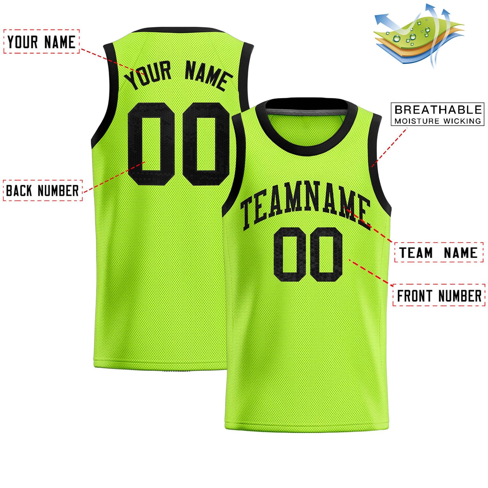 Custom Kelly Green Sequined Tops Athletic Basketball Jersey