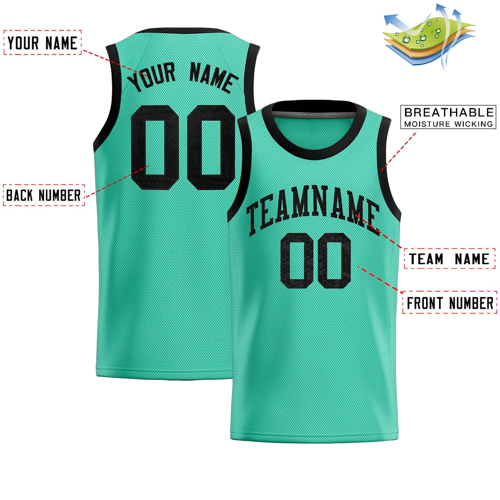 Custom Bright Green Sequined Tops Athletic Basketball Jersey