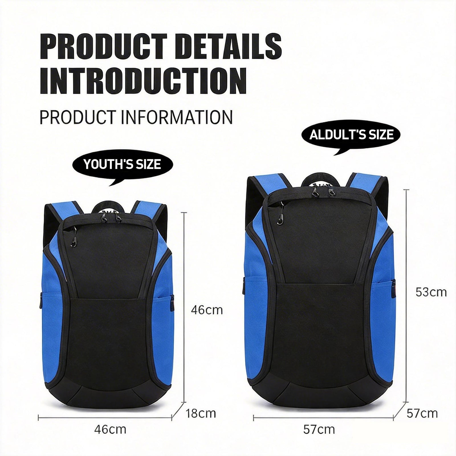 Custom Basketball Backpack – Sports Taraining Bag with Separate Ball Compartment & Wet Dry Storage