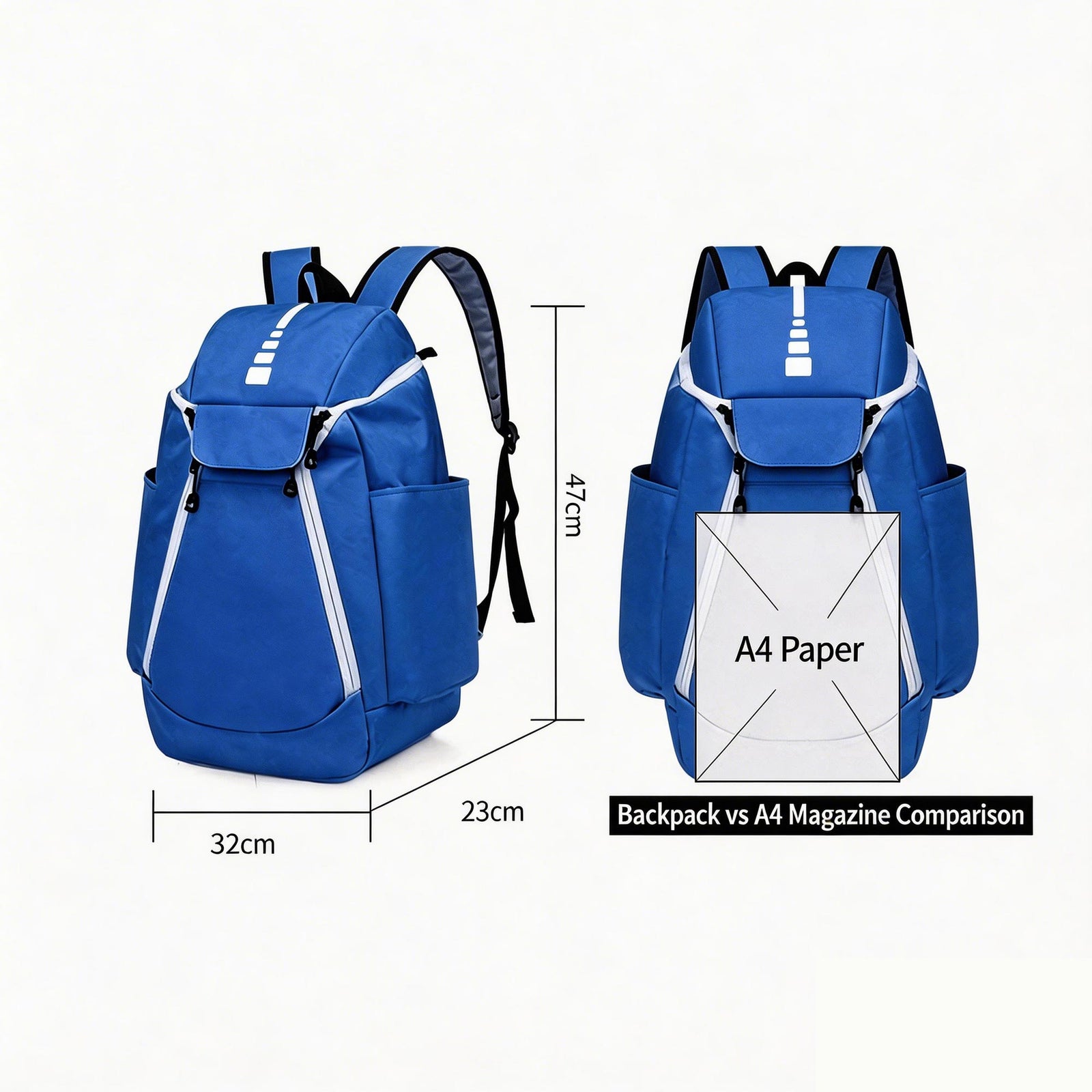 Custom Basketball Backpack – Large Capacity Oxford Sports Training Backpack with Ball Storage Compartment