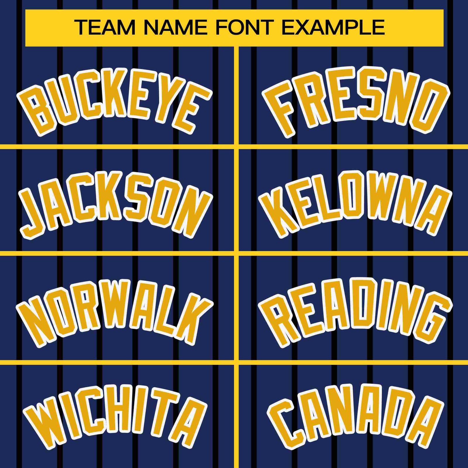 Custom Navy Gold-Black Stripe Fashion Design Full Button Authentic Baseball Jersey