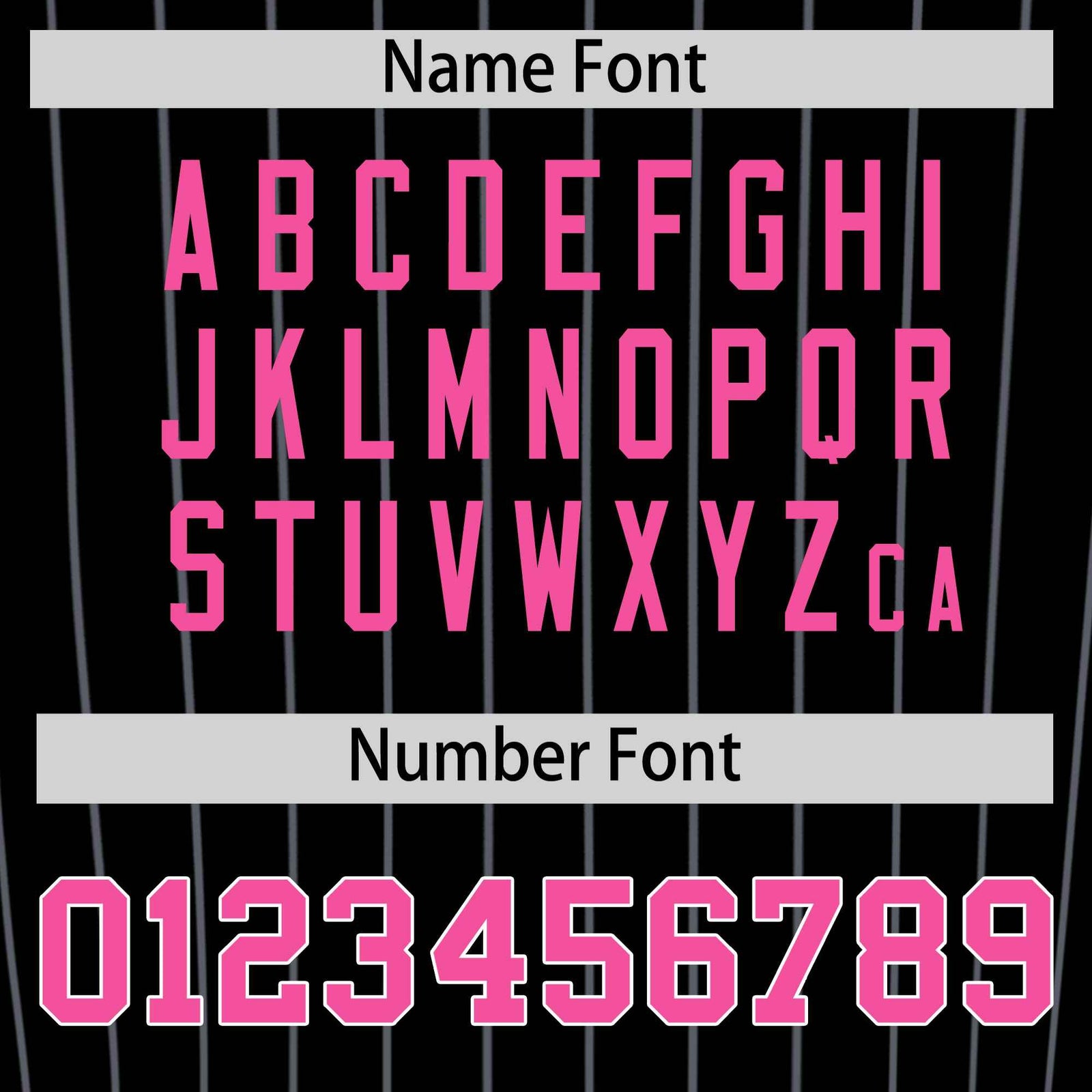 Custom Black Pink Pinstripe Authentic Baseball Jersey| KXKSHOP