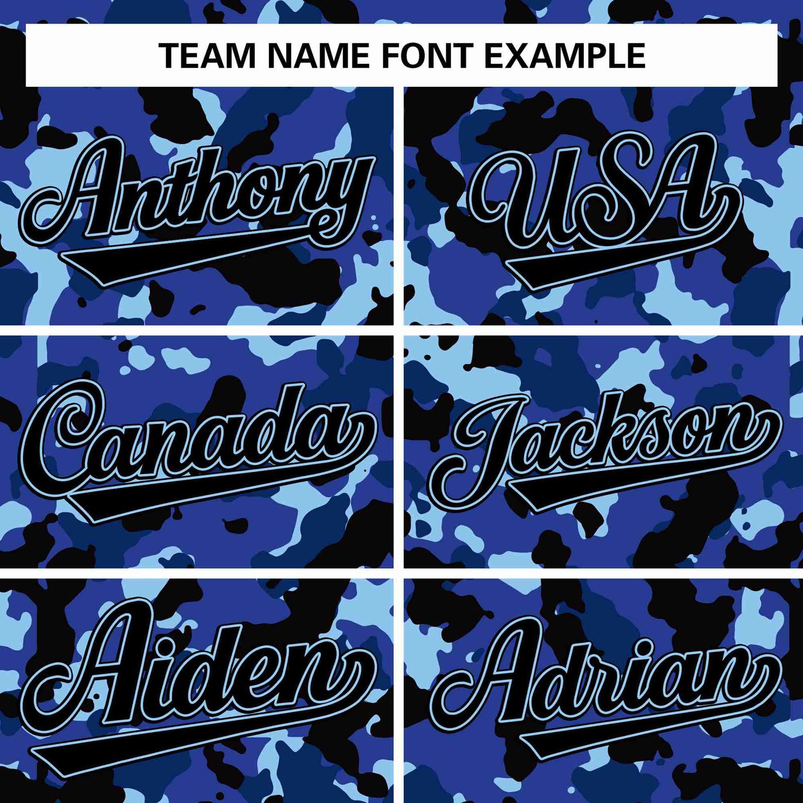 Custom Lt Blue Royal-Black Camo Fashion Authentic Sleeveless Baseball Jersey