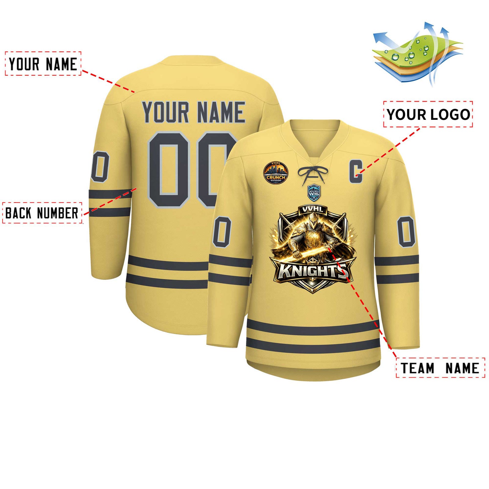 VVHL S10 KNIGHTS Hockey Jersey