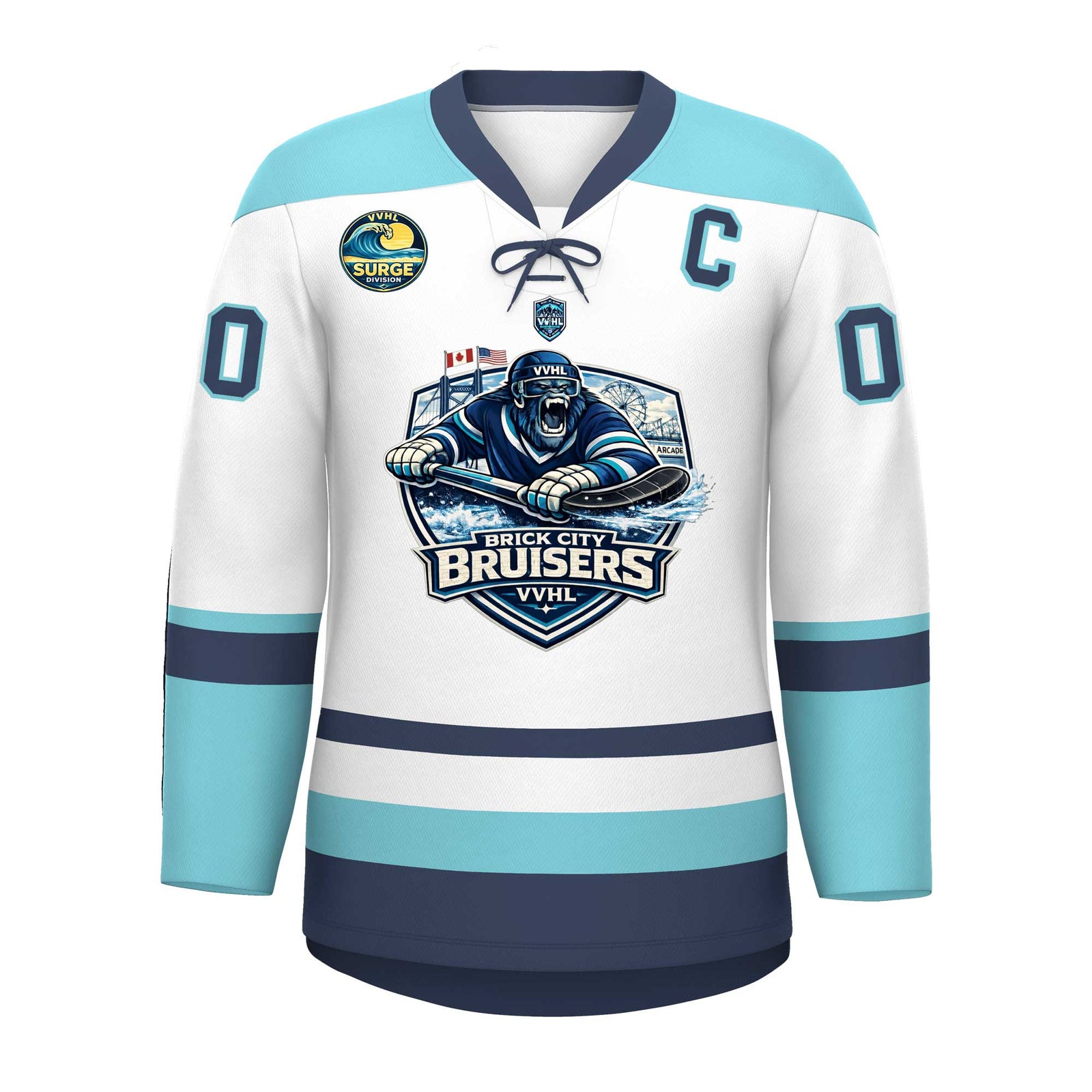VVHL S10 BRICK CITY BRUISERS Hockey Jersey