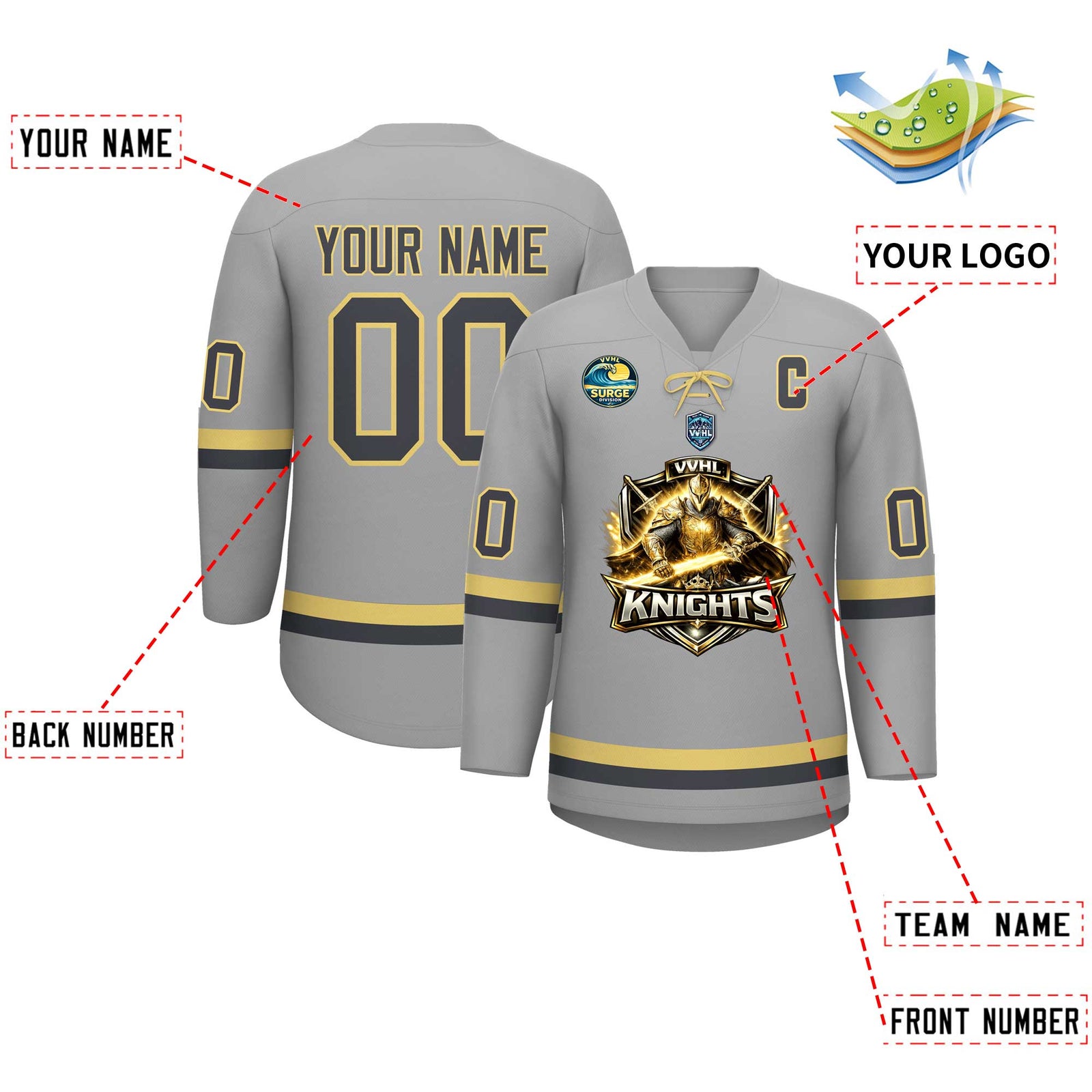 VVHL S11 Knights Hockey Jersey