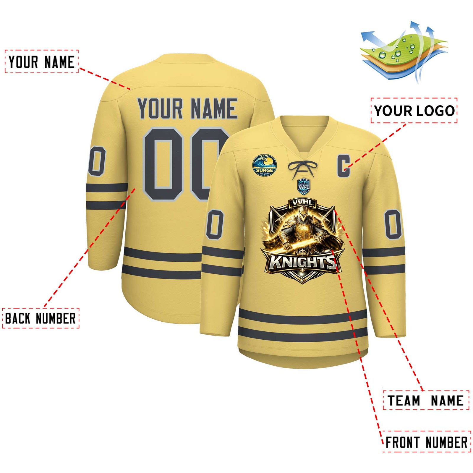 VVHL S11 Knights Hockey Jersey