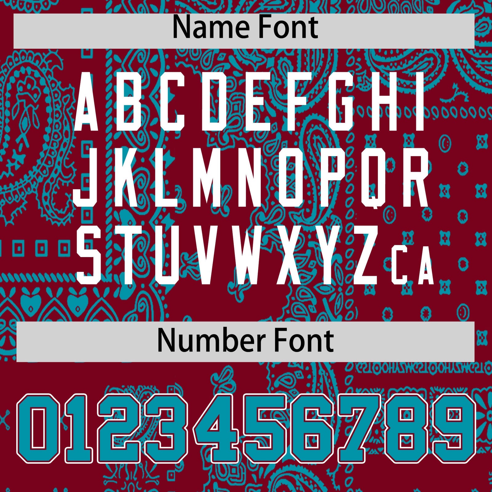 Custom Teal White Crimson Cashew Flower Graffiti Pattern V-Neck Hockey Jersey| KXKSHOP