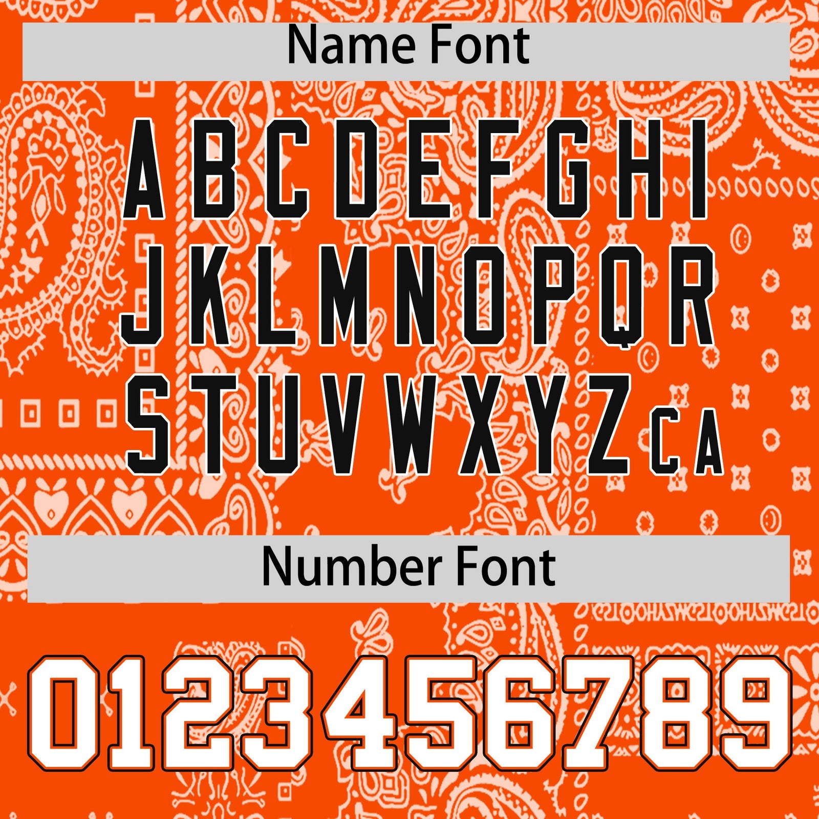 Custom Black Orange White Cashew Flower Graffiti Pattern V-Neck Hockey Jersey| KXKSHOP