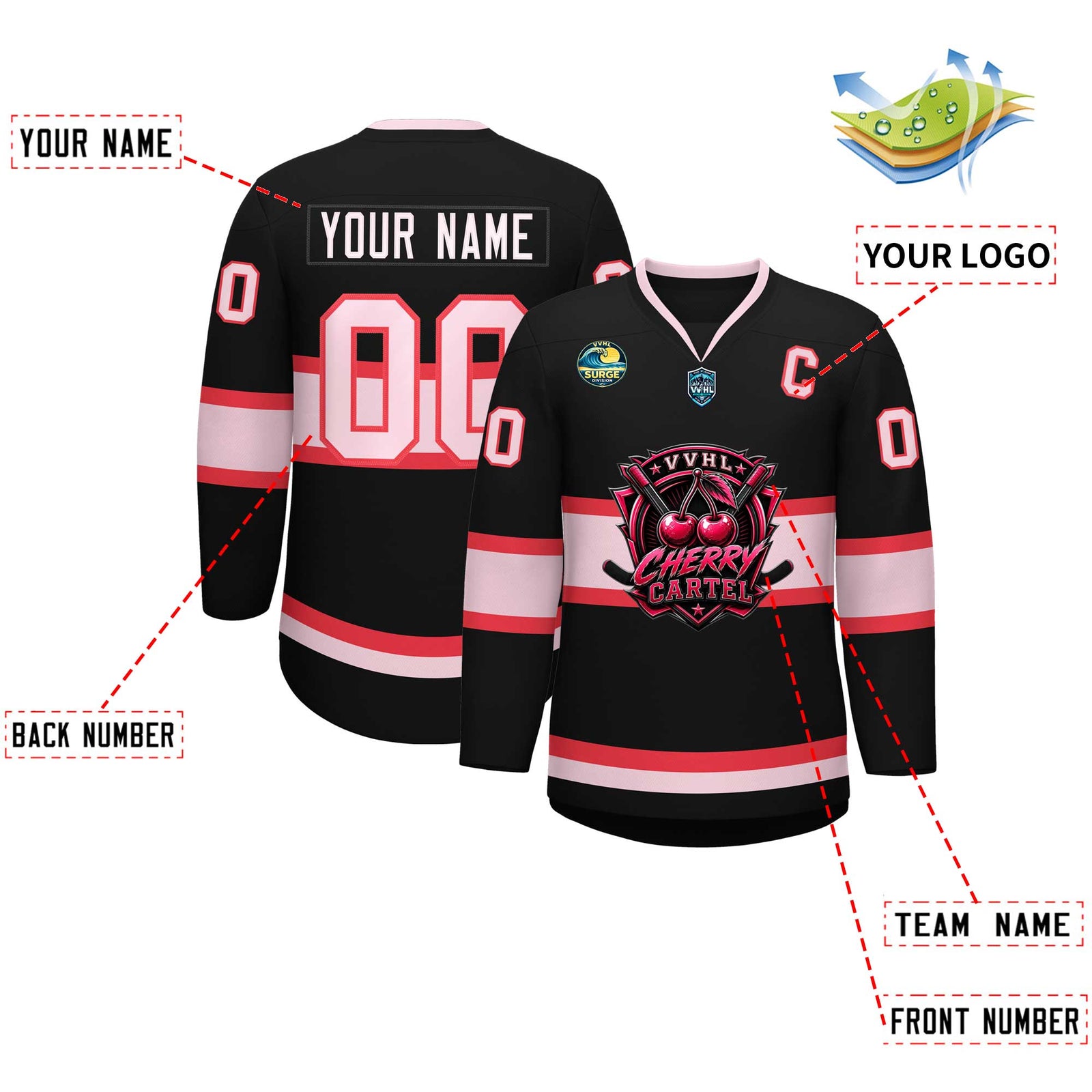 VVHL S11 Cherry Cartel Hockey Jersey
