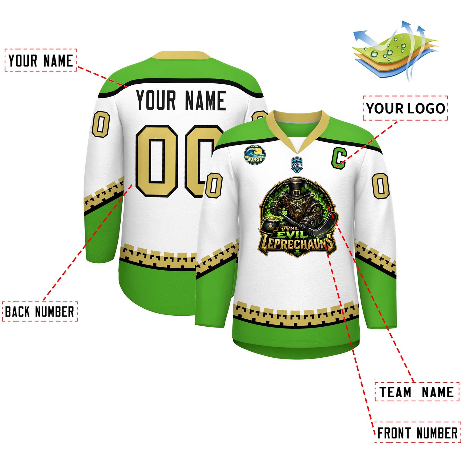 VVHL S11 Evil leprechauns Hockey Jersey