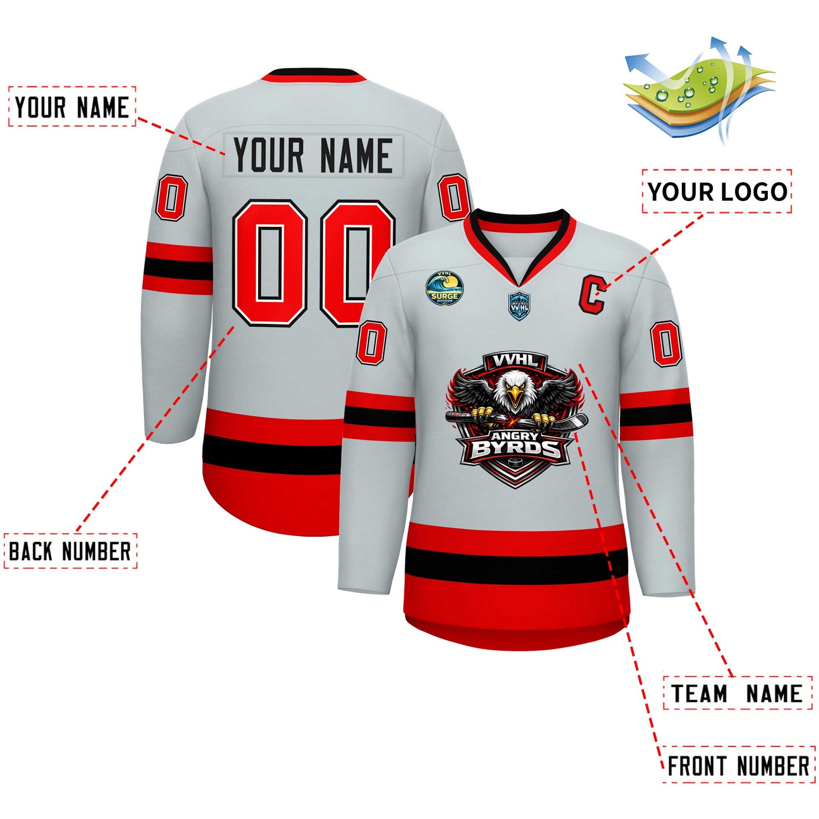 VVHL S11 Angry Byrds Hockey Jersey