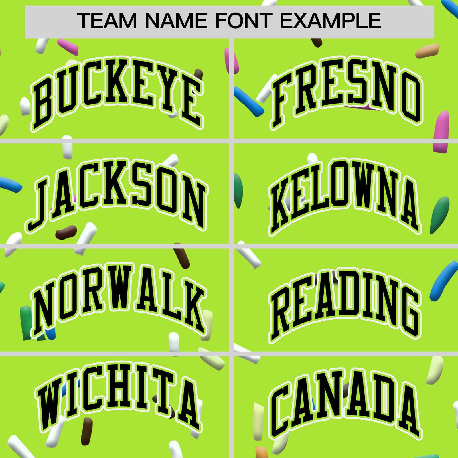 Custom Neon Green Black Ice Cream Pattern Personalized V-Neck Hockey Jersey