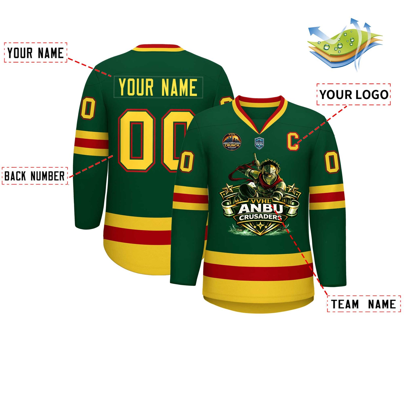 VVHL S10 ANBU CRUSADERS Hockey Jersey
