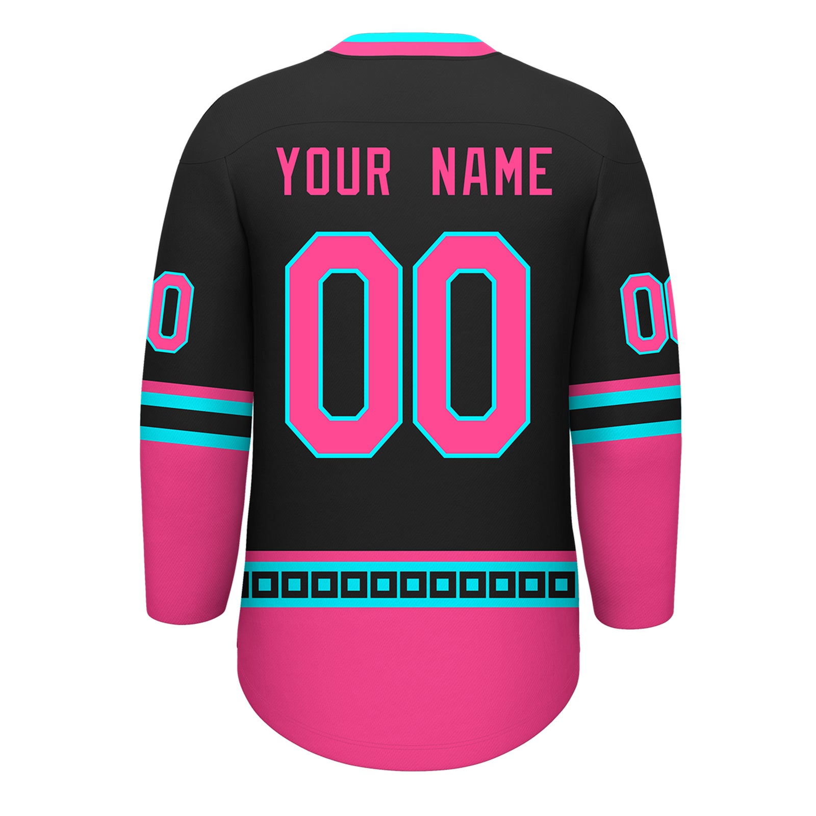 VVHL S9 South beach Snipers Black White Hockey Jersey