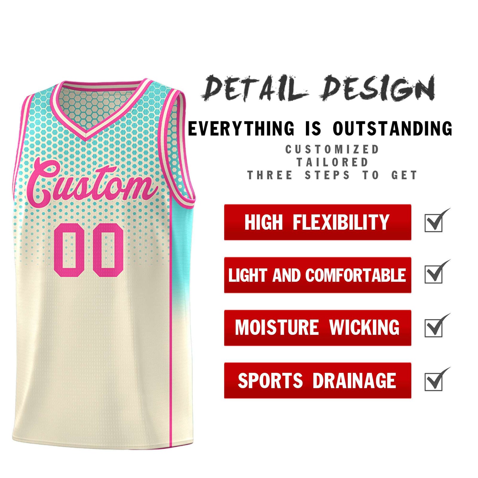 Custom Cream Bright Green Reversible Side Gradient Sports Uniform Dot Pattern Basketball Jersey Kits