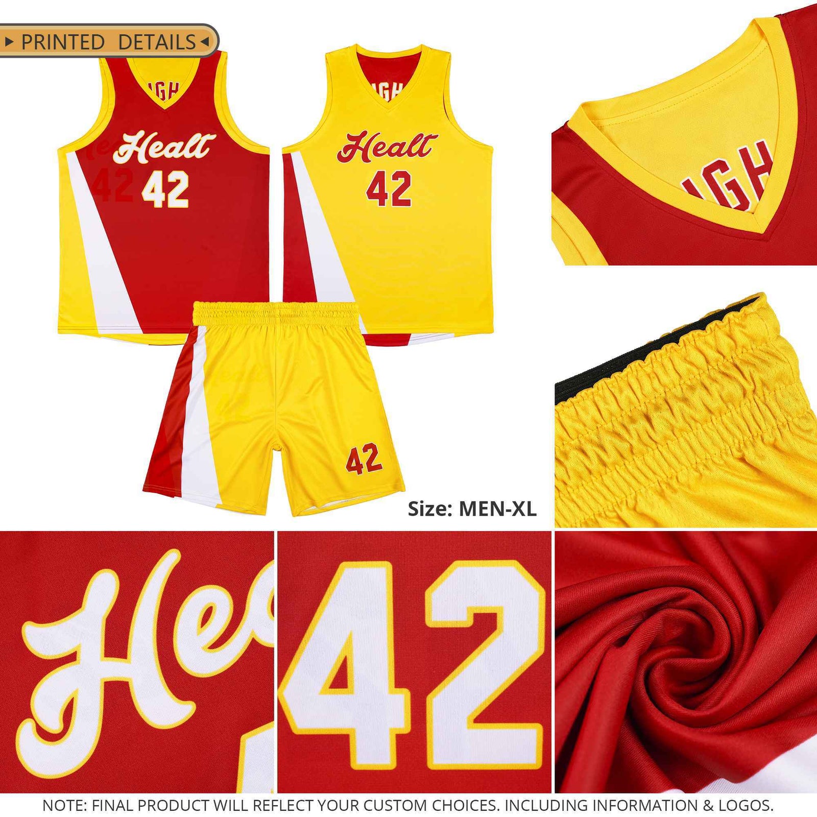 Custom Royal Gold Slanting Two Lines Color Block Sports Uniform Basketball Jersey