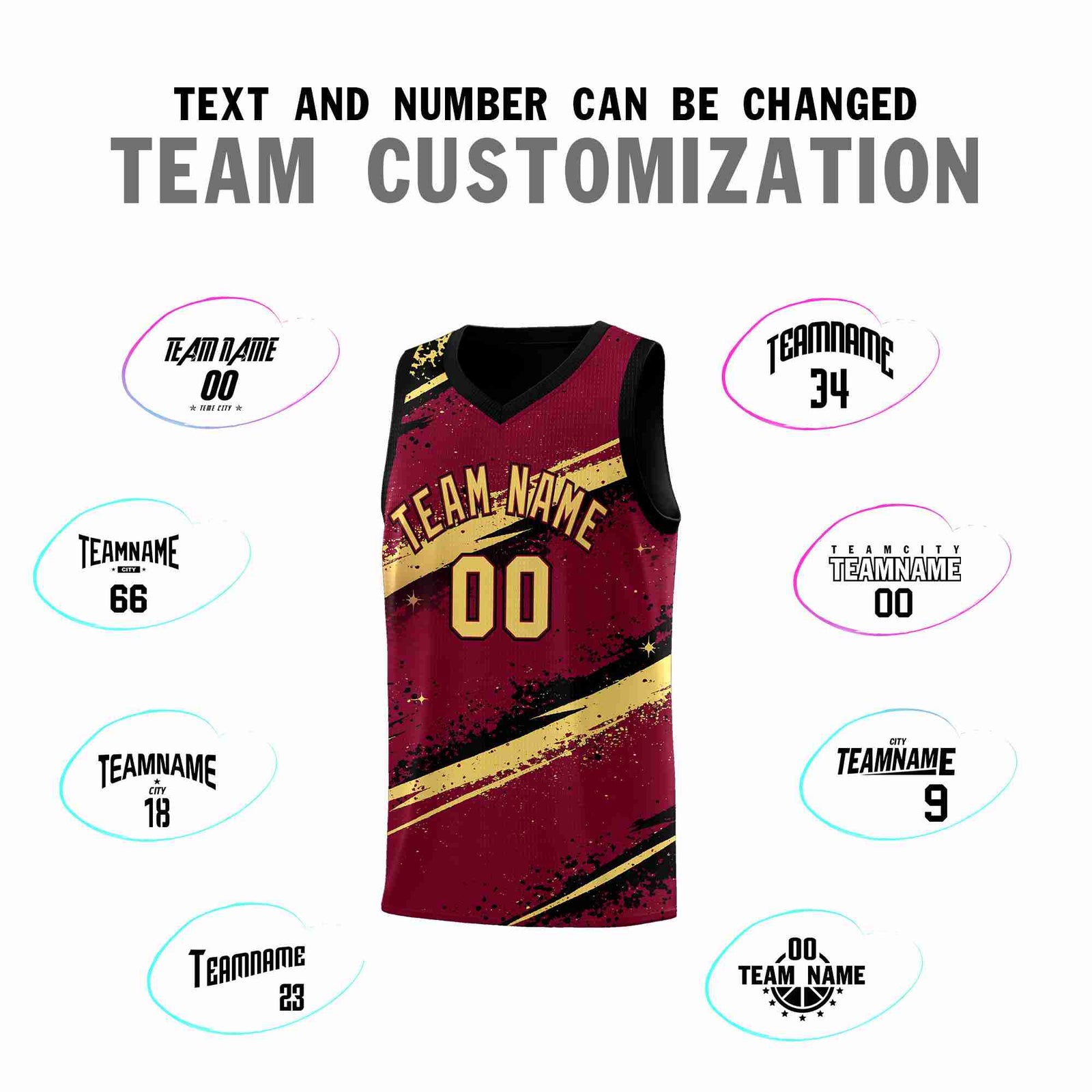 Custom Crimson Black Khaki Basketball Jersey Stellar Strike Series Dynamic Breathable