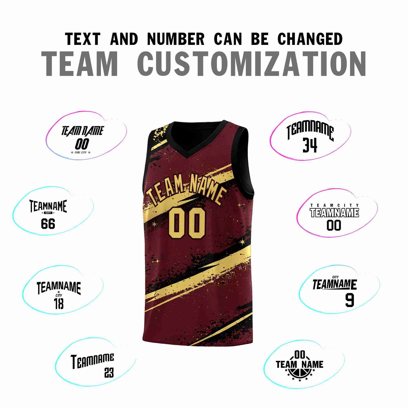 Custom Burgundy Black Khaki Basketball Jersey Stellar Strike Series Velocity Quick-Drying