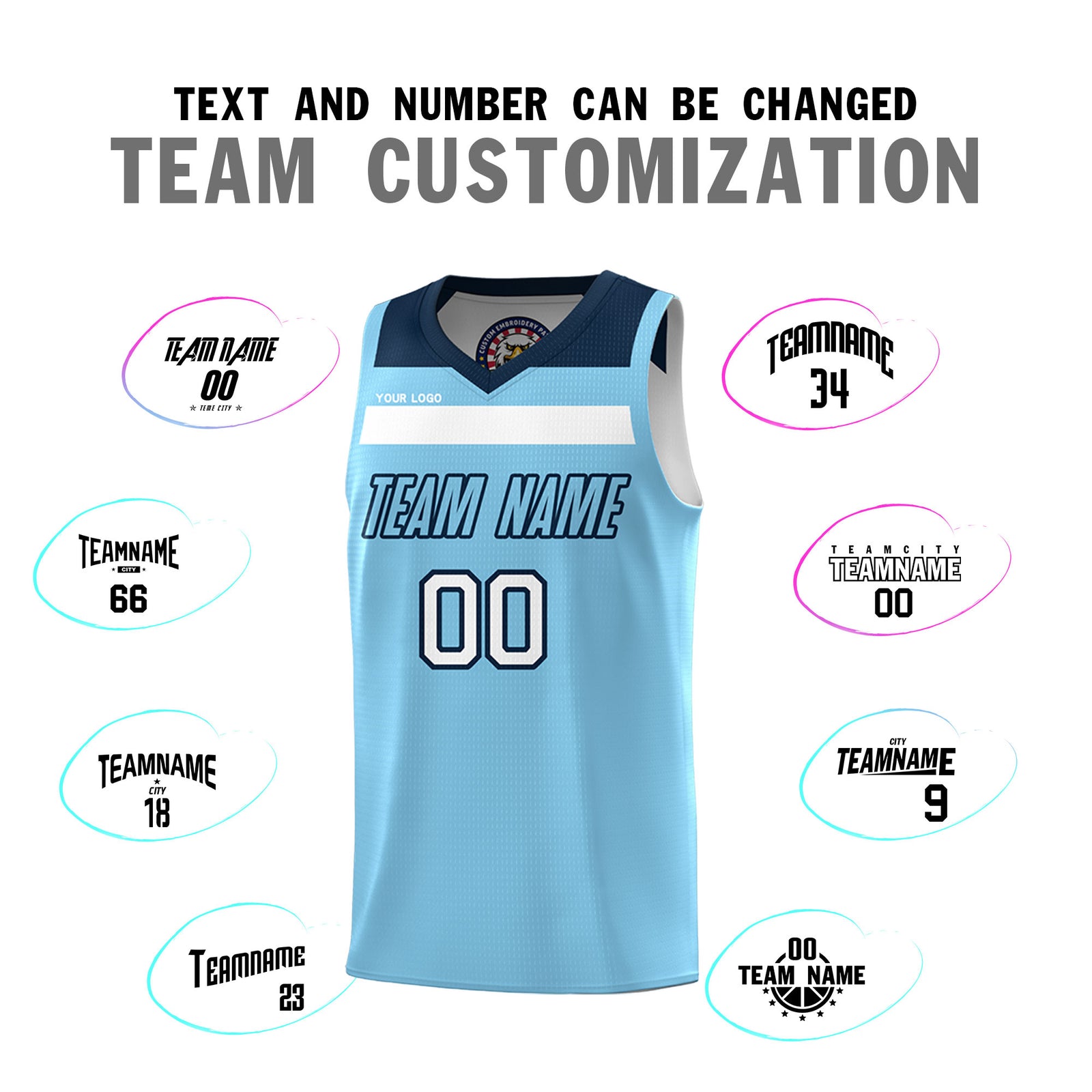 Fans-Made | Custom White Red Black-Light Blue Double Side Sets Basketball Uniform-Arizona Driven ¨C Available for Reorder