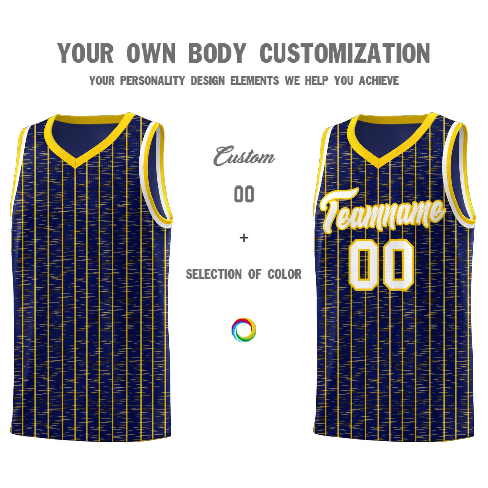 Custom Navy Custom Gray Pinstripe Retro Sets Uniform Basketball Jersey
