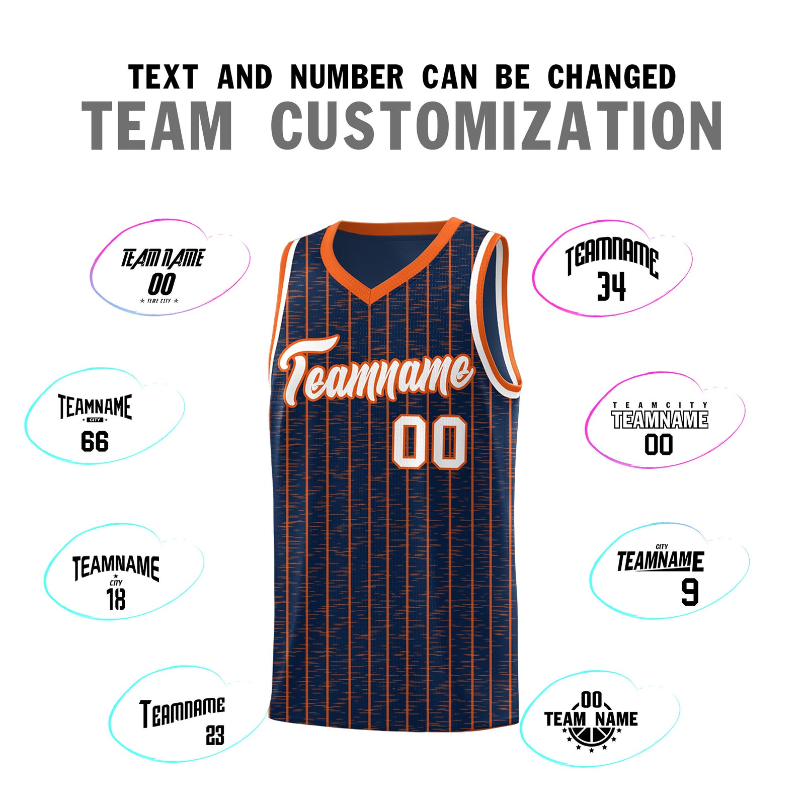 Custom Navy Custom Gray Pinstripe Retro Sets Uniform Basketball Jersey