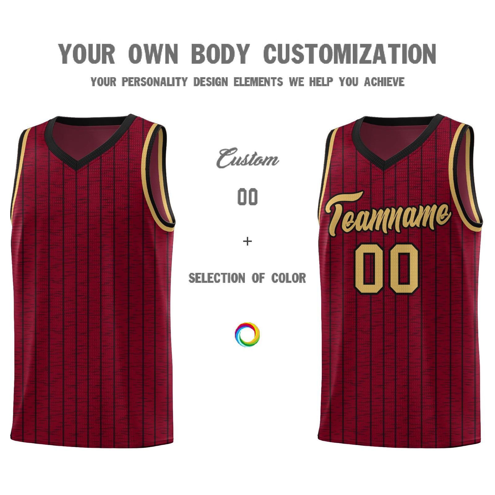 Custom Crimson Custom Gray Pinstripe Retro Sets Uniform Basketball Jersey