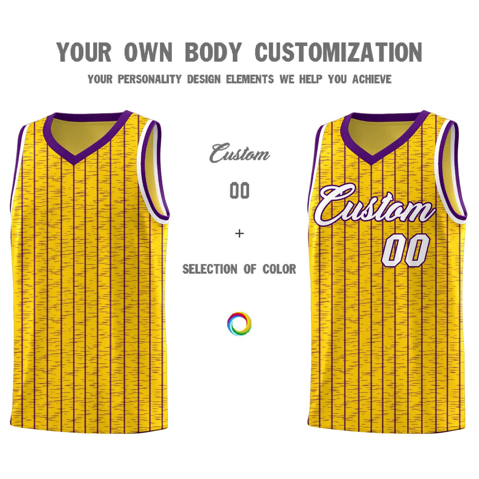 Custom Gold Custom Gray Pinstripe Retro Sets Uniform Basketball Jersey