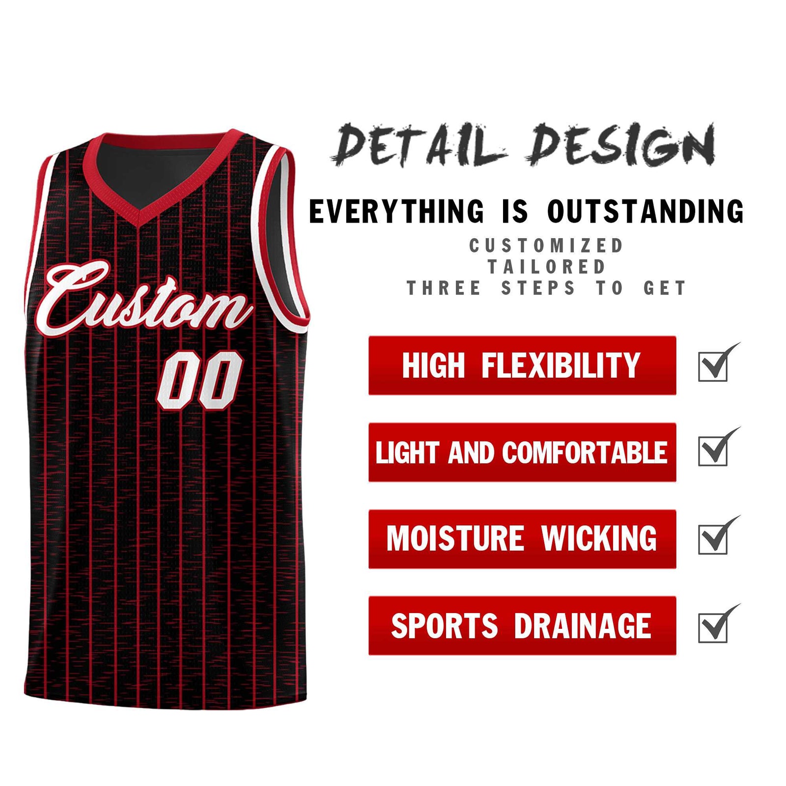 Custom Black Custom Gray Pinstripe Retro Sets Uniform Basketball Jersey