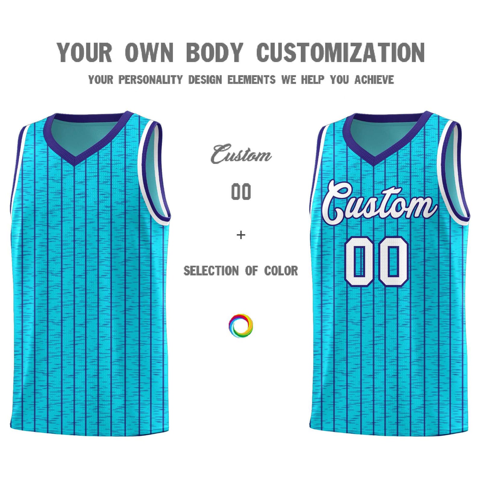 Custom Sky Blue Custom Gray Pinstripe Retro Sets Uniform Basketball Jersey