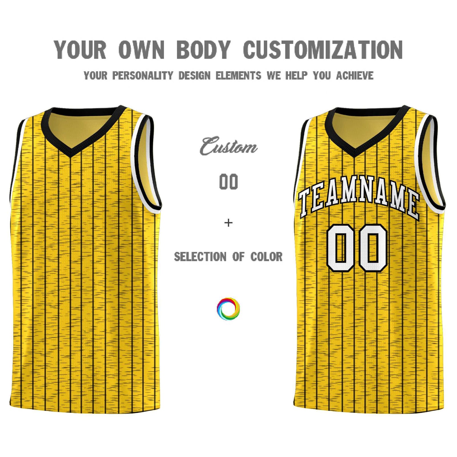 Custom Gold Custom Gray Pinstripe Retro Sets Uniform Basketball Jersey