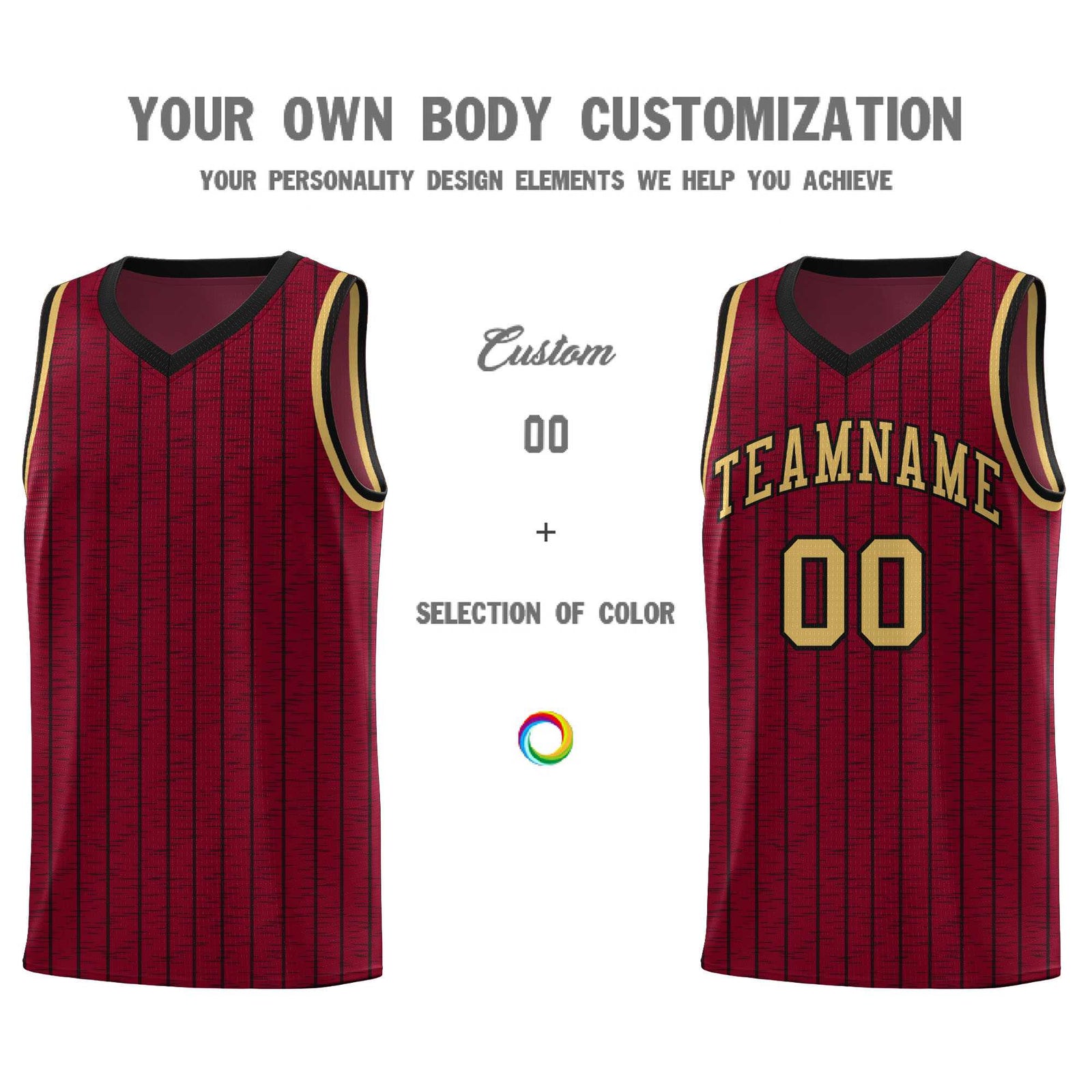 Custom Crimson Custom Gray Pinstripe Retro Sets Uniform Basketball Jersey